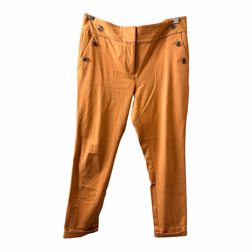 Loft Tan Skinny Ankle Sailor Trousers Size 8 - Picture 4 of 13